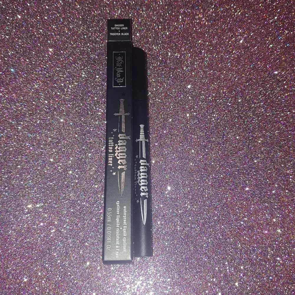 Trooper Black Dagger Tattoo Liner Waterproof Liquid Eyeliner KVD Kat Von D